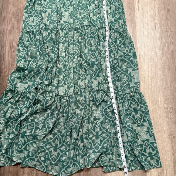 Calvin Klein Collection Teal Patterned Maxi Dress - Picture 2 of 5